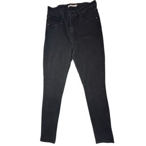 Levi's Women's Black High Rise‎ Skinny Jeans